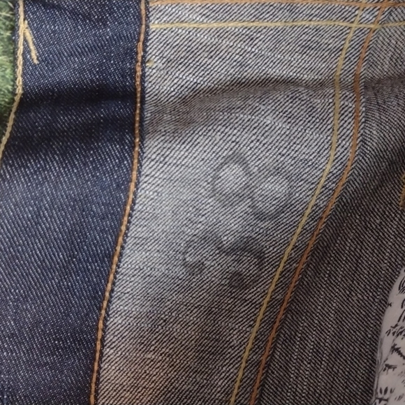 Red MONKEY RMC - by Martin ksohoh jean shorts size 38 big & tall - Picture 3 of 9